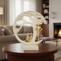 Modern Family Tree Sculpture Showpiece for Home and Office Decor
