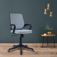 Geain Mid Back Ergonomic Chair in Grey Colour
