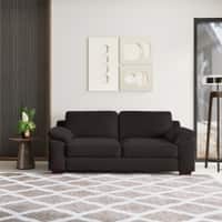 Esquel Premium 3 Seater Fabric Sofa in Deep Brown Velvet Colour