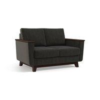 Corby Premium 2 Seater Fabric Sofa in Graphite Grey Colour
