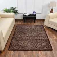 Multicolor Abstract Machine Made Polyester 3 X 5 Feet Carpet