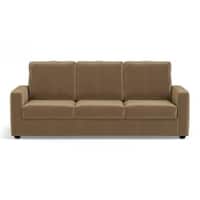 Apollo Sofa Set (Colour : Fawn Velvet, Cushion : Soft, Back Type : High Back, Seater : 3+1+1)