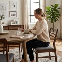 Scandinavian Bonnie Dining Chair Cocoa Finish