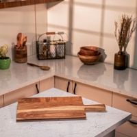 Ireka Home Dize Acacia Wood Chopping Board – Cutting & Serving Board (58 x 25 cm)