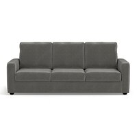 Apollo Compact Sofa Set (Colour : Ash Grey Velvet, Cushion : Soft, Back Type : High Back, Seater : 3+1+1)