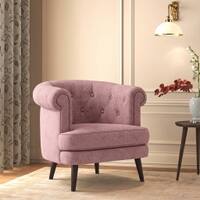 Bardot Lounge Chair in Desert Rose Colour