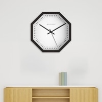 Minimal Octagonal Wooden Wall Cloc