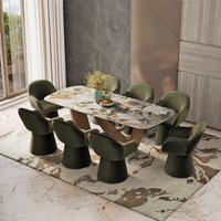 Paloma 8 Seater Spanish Ceramic Dining Table With 8 Selene Dining Chair