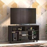Ian Engineered Wood Free Standing TV Unit in Dark Wenge Finish