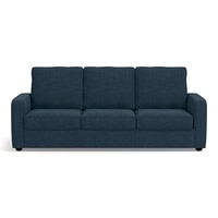 Apollo Compact High Back 3 Seater  Fabric Sofa In Indigo Blue Colour