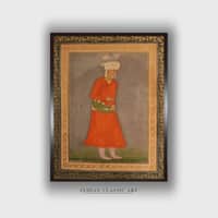 Akbar Mughal Period National Museum New Delhi Canvas Canvas Wall Prints Set of 1 Multicolor Matte