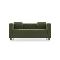 Windsor 2 Seater Fabric Sofa (Colour: Moss Green)