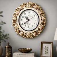 Gold Solid Wood Kalpalata Wall Clock By DisooFashions