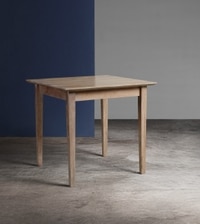 Old Ham Solid Wood 6 Seater Dining Table in Natural Finish