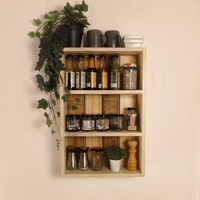 Ferguson Wooden Kitchen Storage Wall Shelf