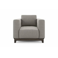 Taarkashi 1 Seater Fabric Sofa (Gainsboro Grey)