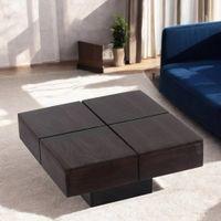 Montreal Sheesham Wood Coffee Table In Mahogany Finish