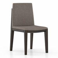 Galatea Dining Chair Set Of 2 Teak In American Walnut Finish With Grey Colour Fabric