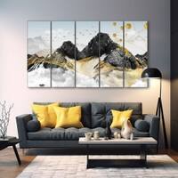 The Castle Decor Nature Art Wall Painting Wooden Framed 27x48 Inch (Style 17)