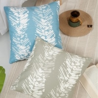 Set Of 2 Abstract Square Cushion Covers