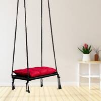 Swingzy Premium Single Seater Polyester Swing Chair Black