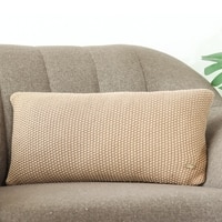 Moss Knit Cotton Cushion Cover  Cuban Sand 12X20  Inches