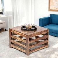 Montreal Sheesham Wood Coffee Table In Teak Finish