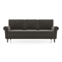 Oxford 3 Seater Fabric Sofa in Smoke Grey Colour