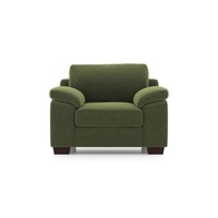 Esquel Essential 1 Seater Fabric Sofa In Moss Green