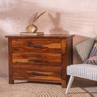Sierra Luxe Solid Sheesham Wood Chest of Drawers Storage Unit