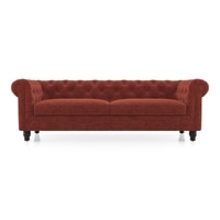 Winchester Essential 3 Seater Fabric Sofa In Dark Coral Colour