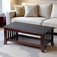 Blairs Sheesham Wood Coffee Table In Dark Walnut Finish
