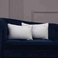 Fibrom Quilted 2 Pcs Soft Supportive Cushion 12 X 18 Inches