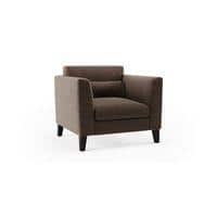 Lewis 1 Seater Fabric Sofa in Daschund Brown Colour