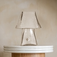 Lueur Clear Glass Mini Handcrafted Table Lamp