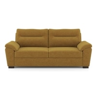 Adelaide Essential 3 Seater Fabric Sofa In Ochre