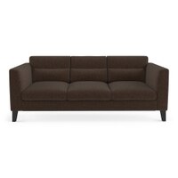Lewis Sofa Set (Colour : Mocha, Cushion : Hard, Seater : 3+1+1)
