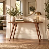 Raahi Solid Wood Console Table in Provincial Teak Finish 117 cm