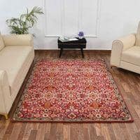 Multicolor Traditional Machine Made Polyester 2 X 5 Feet Carpet