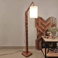 Hinge Beige Jute Floor Lamp with Beige Jute Base