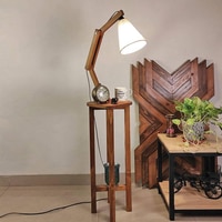 Centaur Beige Jute Floor Lamp with Beige Jute Base