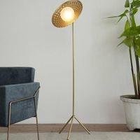 Millie Gold Floor Lamp With Gold Iron Base