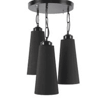 Ander Black Fabric Cluster Hanging Light