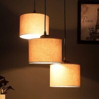 LuciaFALSE Grey Fabric Cluster Hanging Light