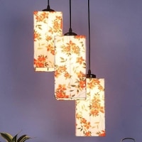 Ayaan Multicolour Fabric Cluster Hanging Light