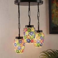 Eden Multicolour Glass Cluster Hanging Light