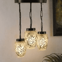 Moses Multicolour Glass Cluster Hanging Light