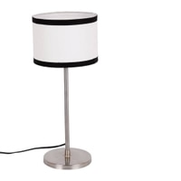 Dion Multicolour Fabric Shade Table Lamp with Steel Steel Base