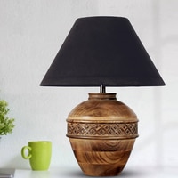 Stone Wood Table Lamp