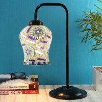 Annabelle Multi color Mosaic Glass Iron Table Lamp